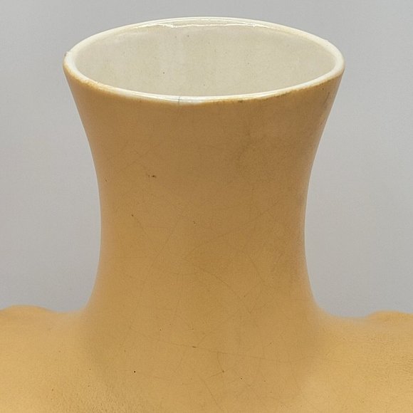 Vintage Large 1940's Art Deco Decorative Ornate Ruched Ceramic 12"x9" Vase - Picture 10 of 12